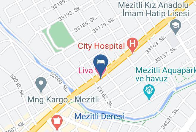 Mezitli - Liva Hotel Maps