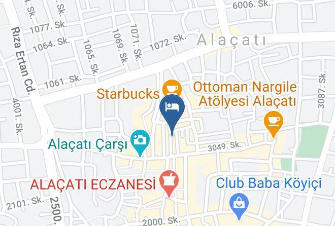 Cesme - Livan Otel Alacati Maps