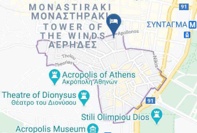 Central Athens - Live In Athens Plaka Suites Maps