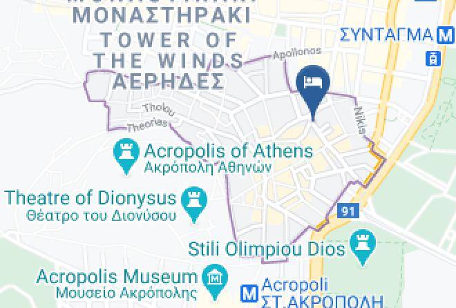Central Athens - Live Life Plaka Maps