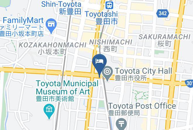 Toyota City - Live Max Aichitoyota Ekimae Hotel Maps
