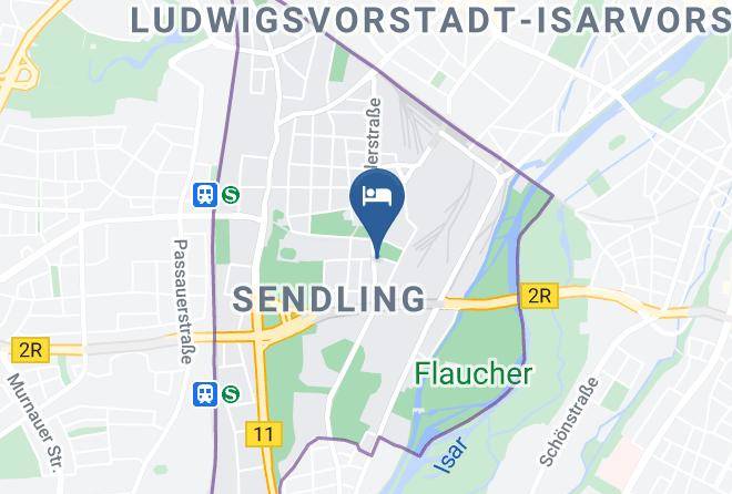 Live Near The Park And River In Beautiful Munich Map