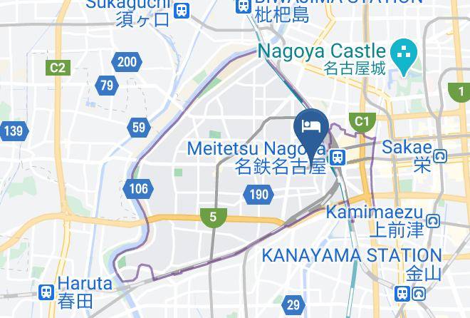 Nagoya City Nakamura Ward - Livemax Nagoyataikodorikuchi Hotel Maps