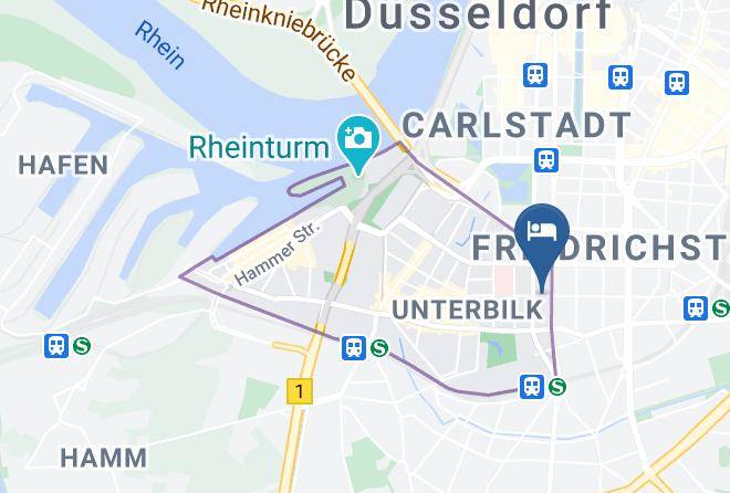 Dusseldorf - Living Hotel Dusseldorf Maps
