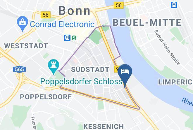 Bonn - Living Hotel Kanzler Maps