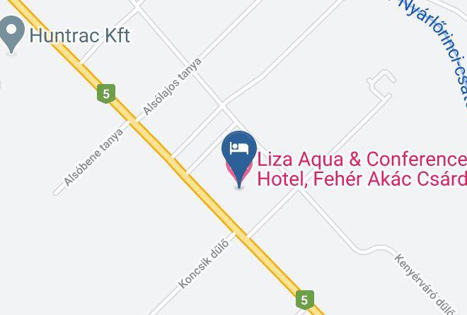 Lajosmizse - Liza Aqua & Conference Hotel Es Feher Akac Csarda Maps
