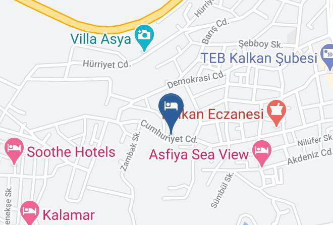 Kas - Lizo Hotel Maps