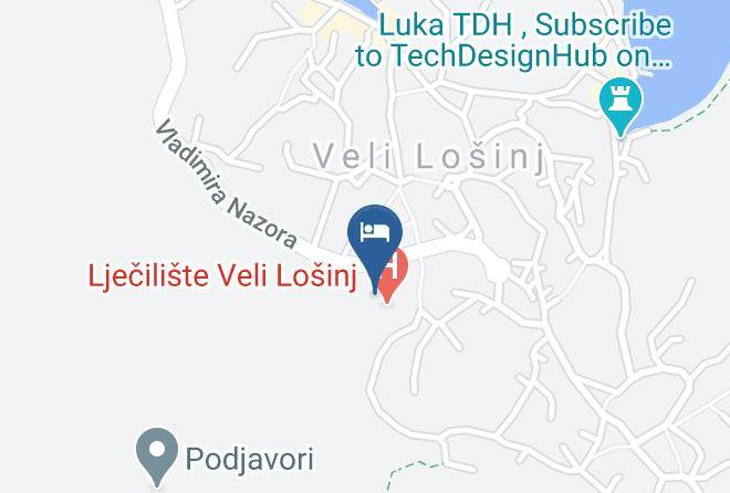 Mali Losinj - Ljeciliste Veli Losinj Ljeciliste Za Bolesti Disnih Organa I Koze Maps
