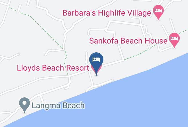 Awutu Efutu Senya - Lloyds Beach Resort Maps