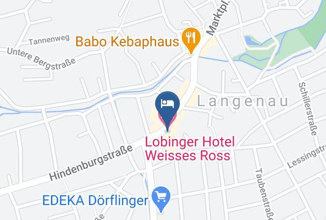 Alb Donau Kreis - Lobinger Hotel Weisses Ross Maps