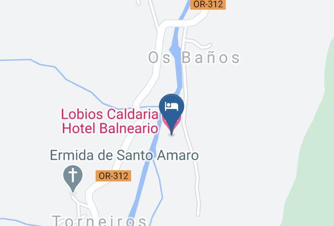 Ourense - Lobios Caldaria Hotel Balneario Maps