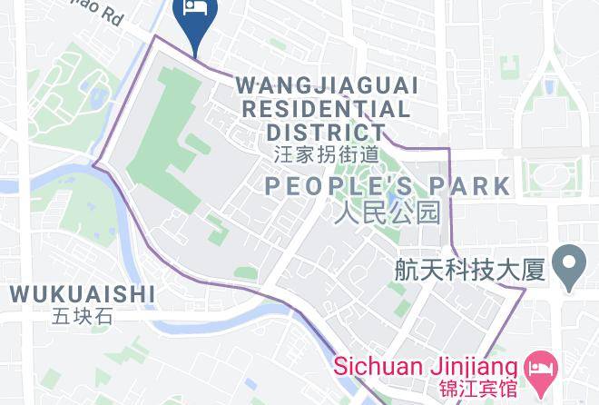 Chengdu - Locals Hotels Kuan & Zhai Alley Maps