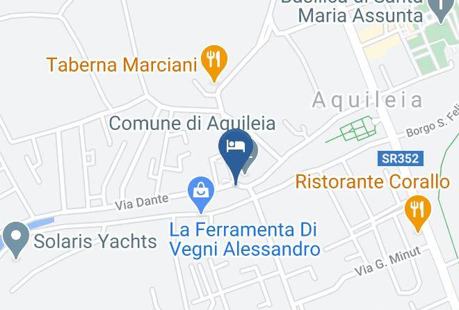 Udine - Locanda Aquila Nera Maps