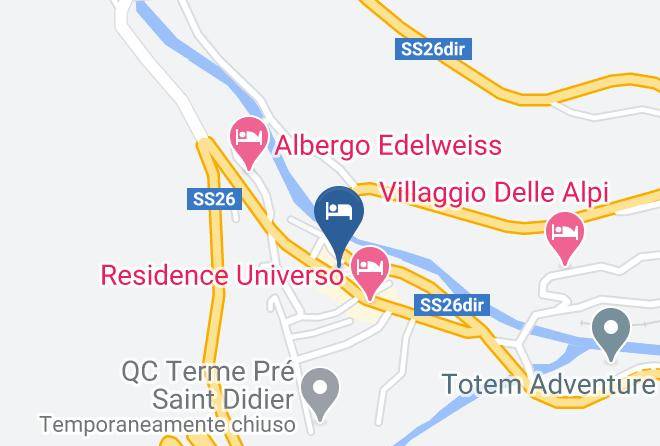 Aosta - Locanda Bellevue Maps