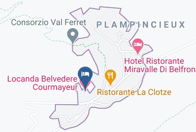 Aosta - Locanda Belvedere Courmayeur Maps