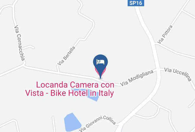 Ravenna - Locanda Camera Con Vista Bike Hotel In Italy Maps