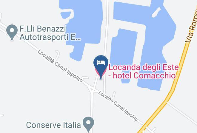 Ferrara - Locanda Degli Este Hotel Comacchio Maps
