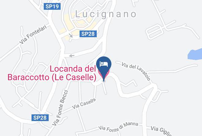 Arezzo - Locanda Del Baraccotto Maps