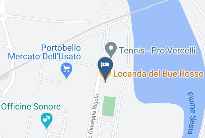 Vercelli - Locanda Del Bue Rosso Maps