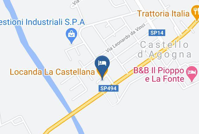 Pavia - Locanda La Castellana Maps