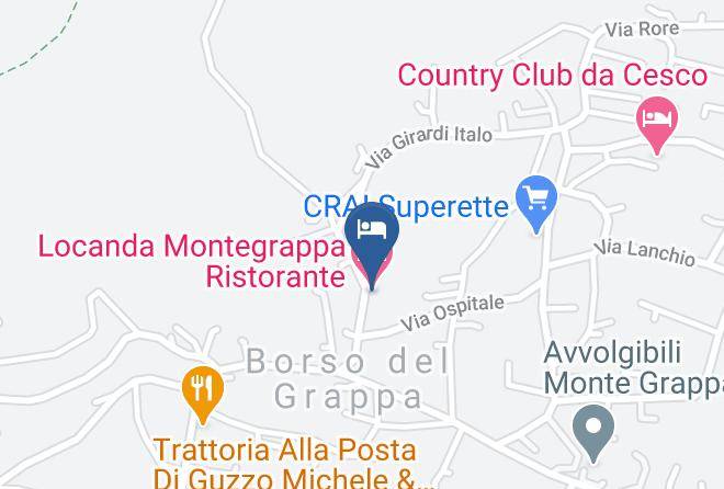 Treviso - Locanda Montegrappa Ristorante Hotel Maps