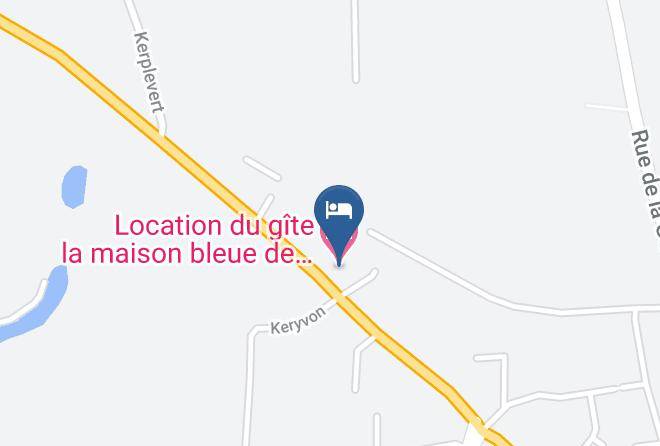 Morbihan - Location Du Gite La Maison Bleue De Plouhinec Maps