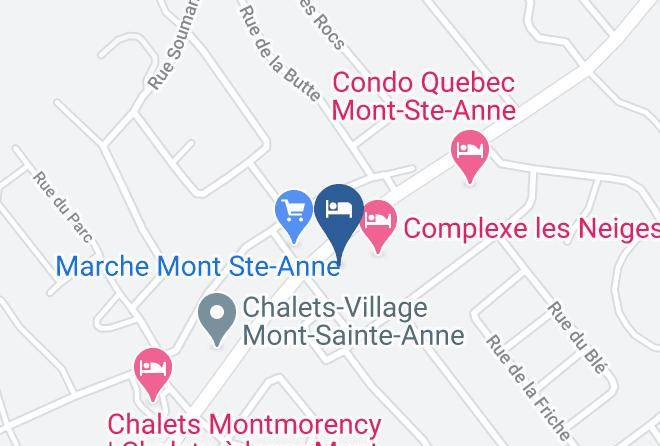La Cote De Beaupre Regional County Municipality - Location Mont Sainte Anne Maps