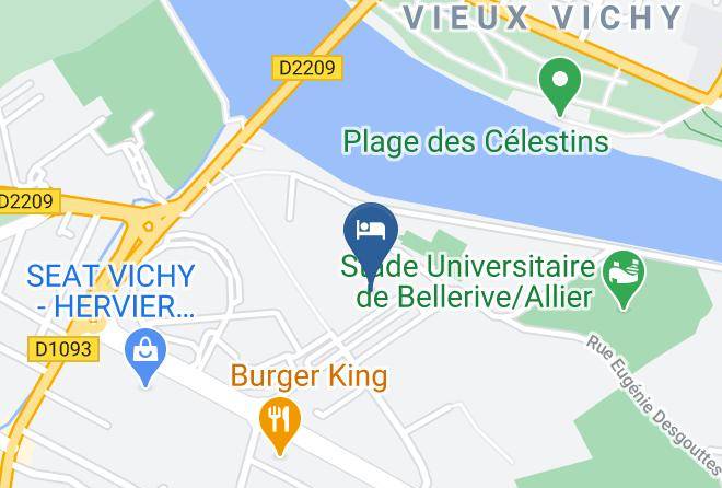 Allier - Locations Le Parc Rive Gauche Vichy Maps