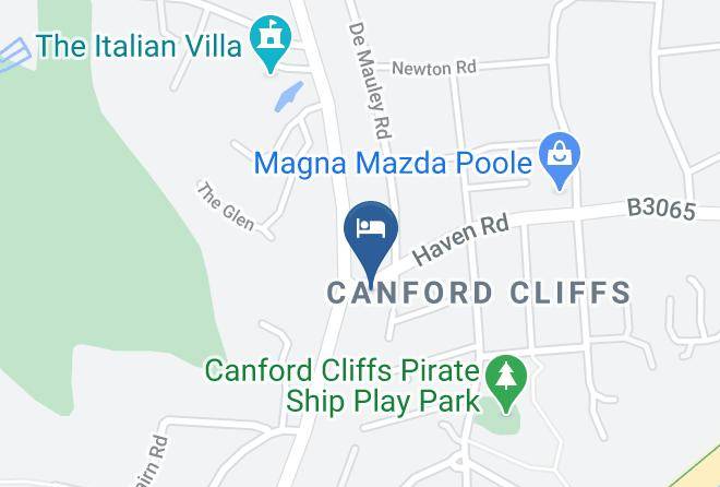 Milsom Hotel Poole Map