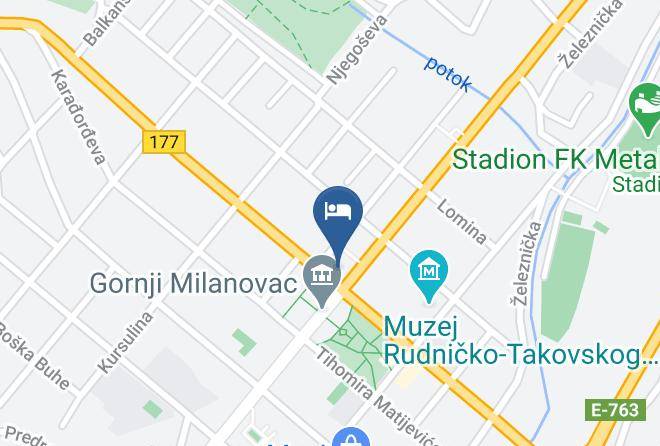 Lodge Brvnara Glisovic Map