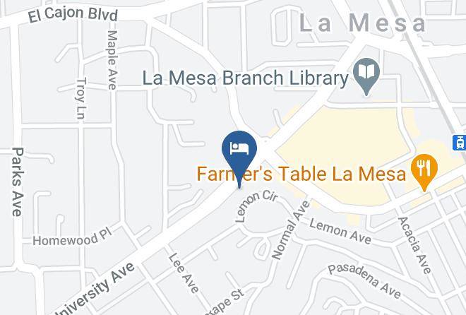 San Diego - Lodge Of La Mesa Maps