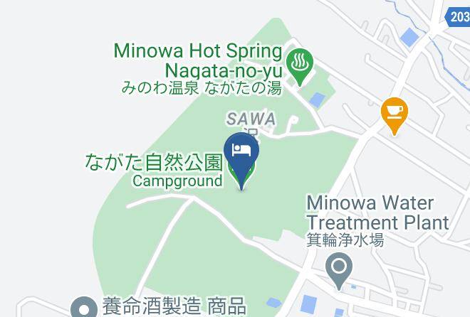 Minowa Townkamiina District - Lodge Rokusai Maps