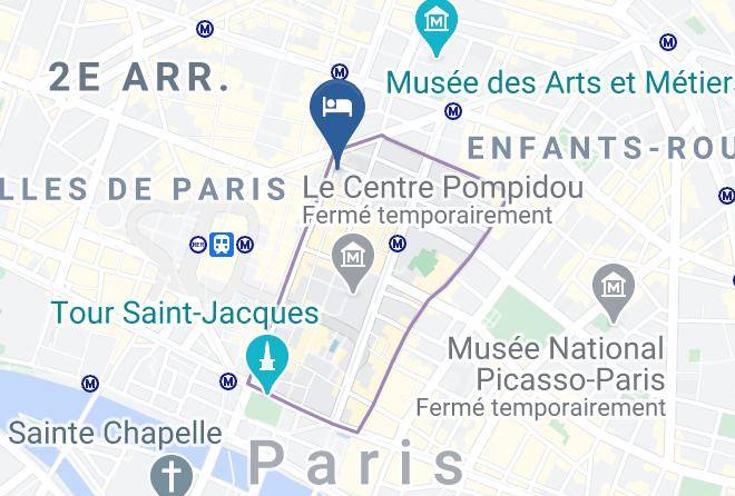 Paris - Loft Marais Sebastopol Maps