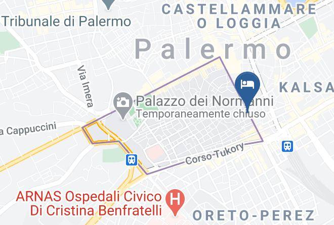 Palermo - Loft With 2 Magic Terraces In The City Center Lo Maps