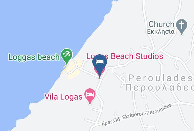 Kerkira - Logas Beach Studios Maps