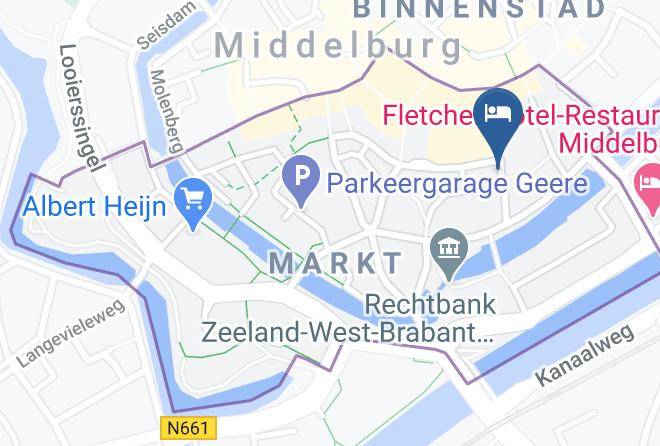 Middelburg - Logement 't Oude Bierhuys Maps