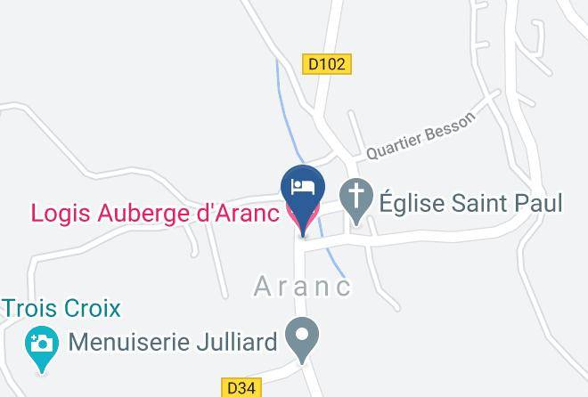 Ain - Logis Auberge D'aranc Maps