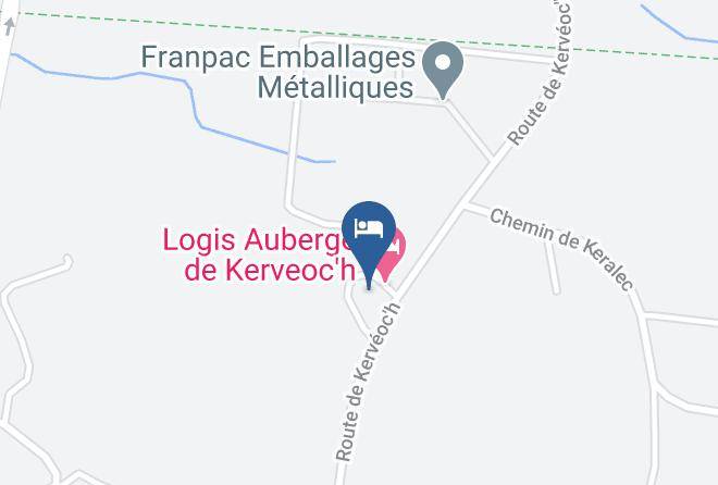 Finistere - Logis Auberge De Kerveoc'h Maps