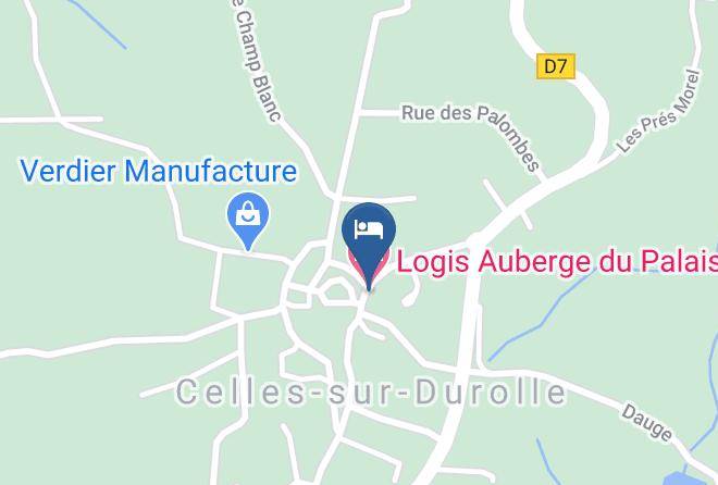 Puy De Dome - Logis Auberge Du Palais Maps