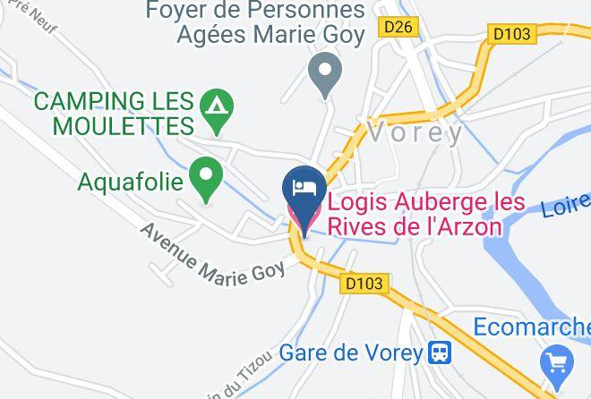 Haute Loire - Logis Auberge Les Rives De L'arzon Maps