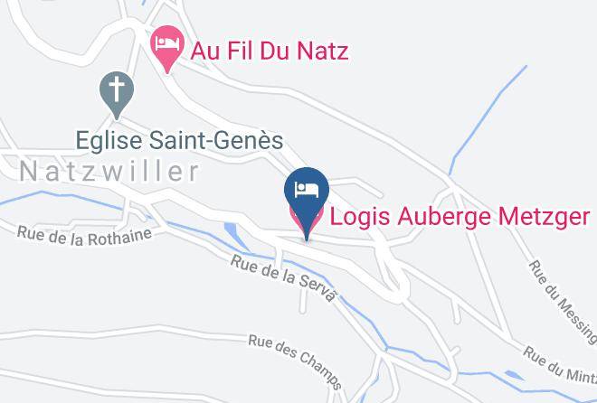 Bas Rhin - Logis Auberge Metzger Maps