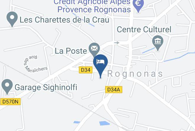 Bouches Du Rhone - Logis Auberge Rognonaise Maps