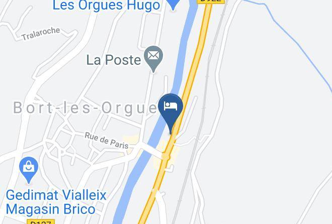 Correze - Logis Central Hotel Maps