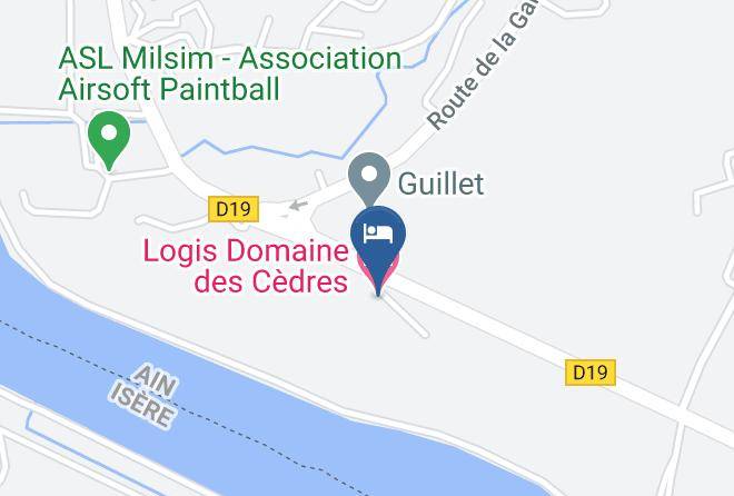 Ain - Logis Domaine Des Cedres Maps
