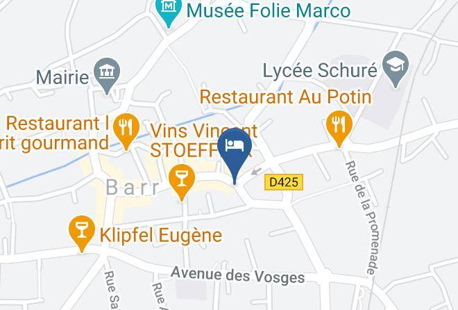 Bas Rhin - Logis Du Tamisier Maps