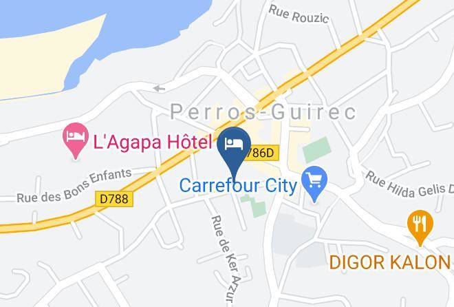 Cotes D Armor - Logis Hermitage Hotel Maps