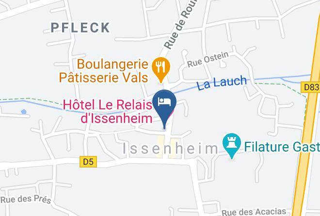 Haut Rhin - Logis Hotel A La Demi Lune Maps