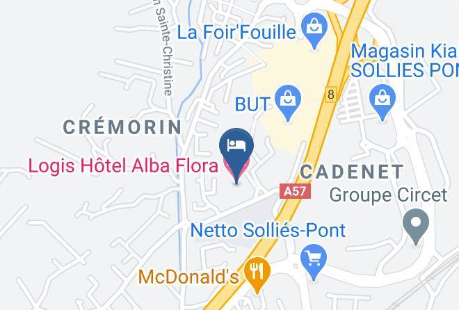 Var - Logis Hotel Alba Flora Maps