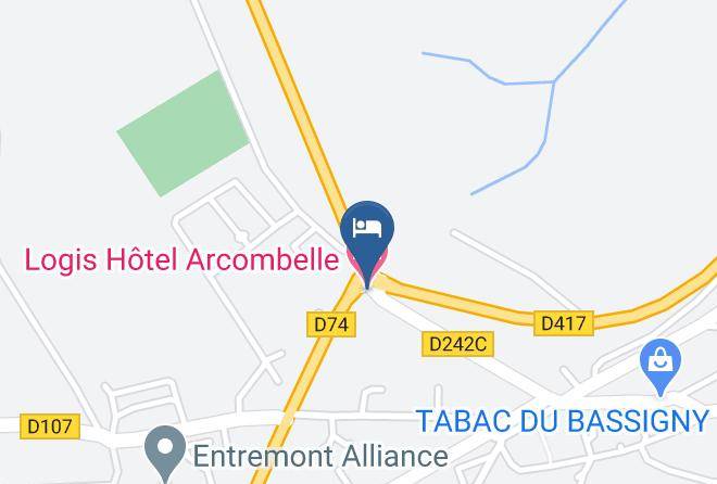 Haute Marne - Logis Hotel Arcombelle Maps