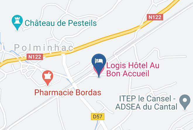 Logis Hotel Au Bon Accueil Carte - Auvergne Rhone Alpes - Cantal